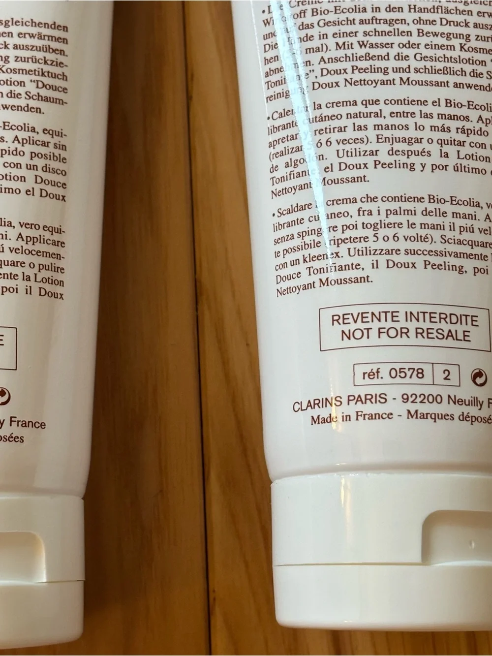 NEW Clarins Extra Comfort Cleansing Cream- Set of 2, 200 ml each Salon Size